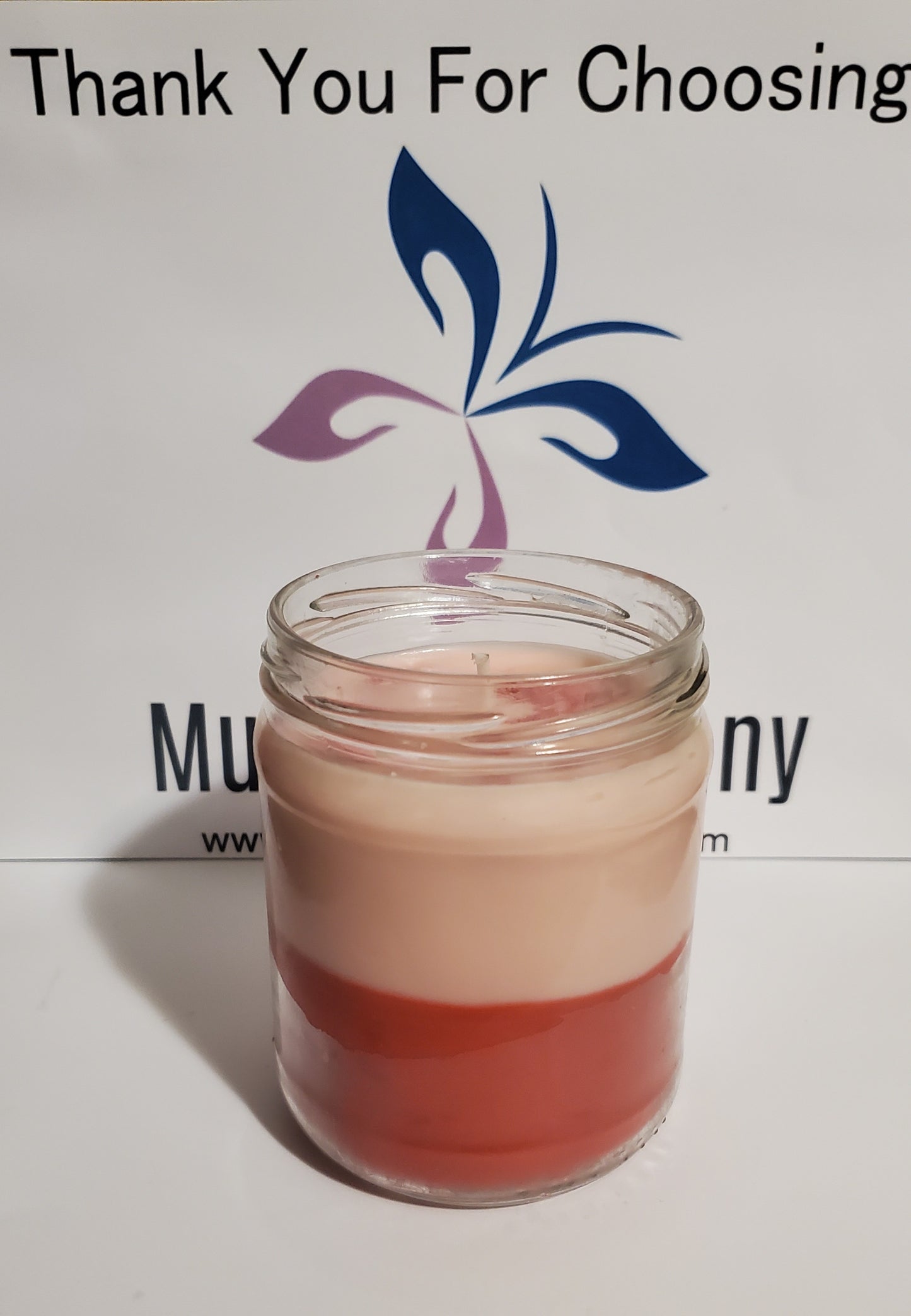 Strawberry Vanilla Scented Candle with Red Berries