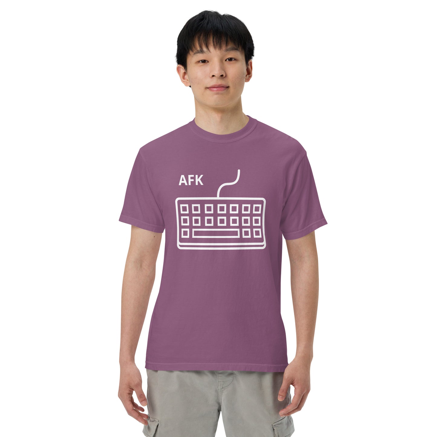 AFK with keyboard Unisex garment-dyed heavyweight t-shirt