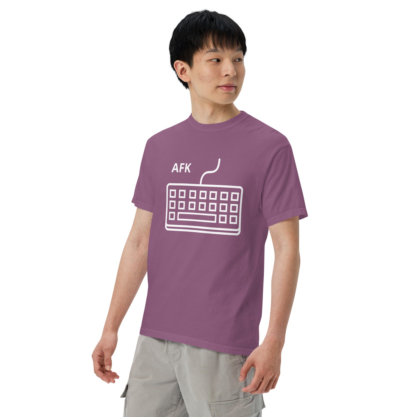 AFK with keyboard Unisex garment-dyed heavyweight t-shirt