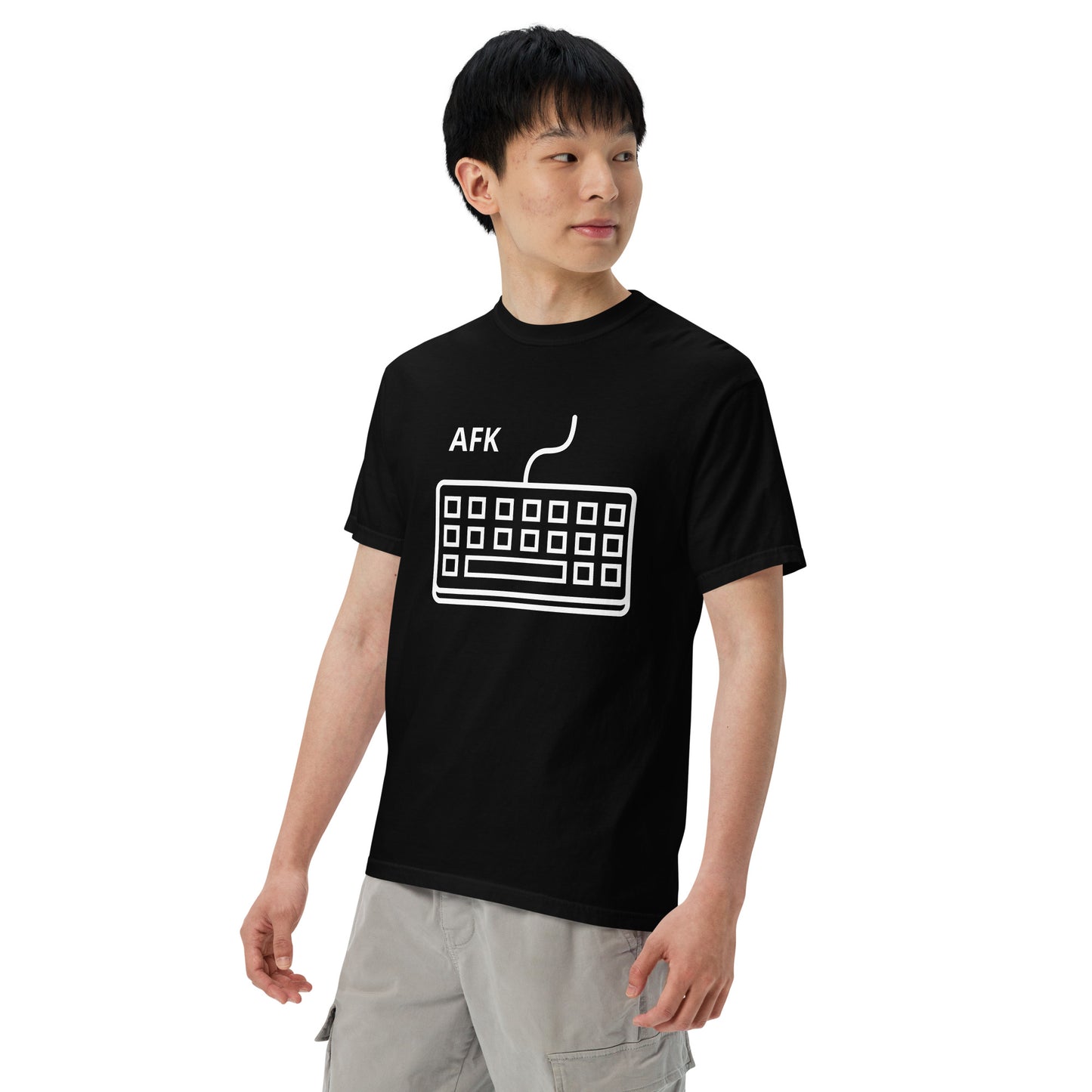 AFK with keyboard Unisex garment-dyed heavyweight t-shirt