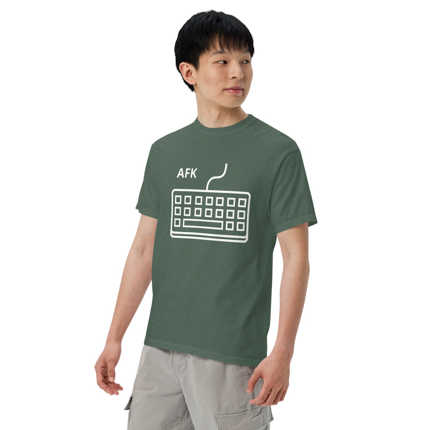 AFK with keyboard Unisex garment-dyed heavyweight t-shirt