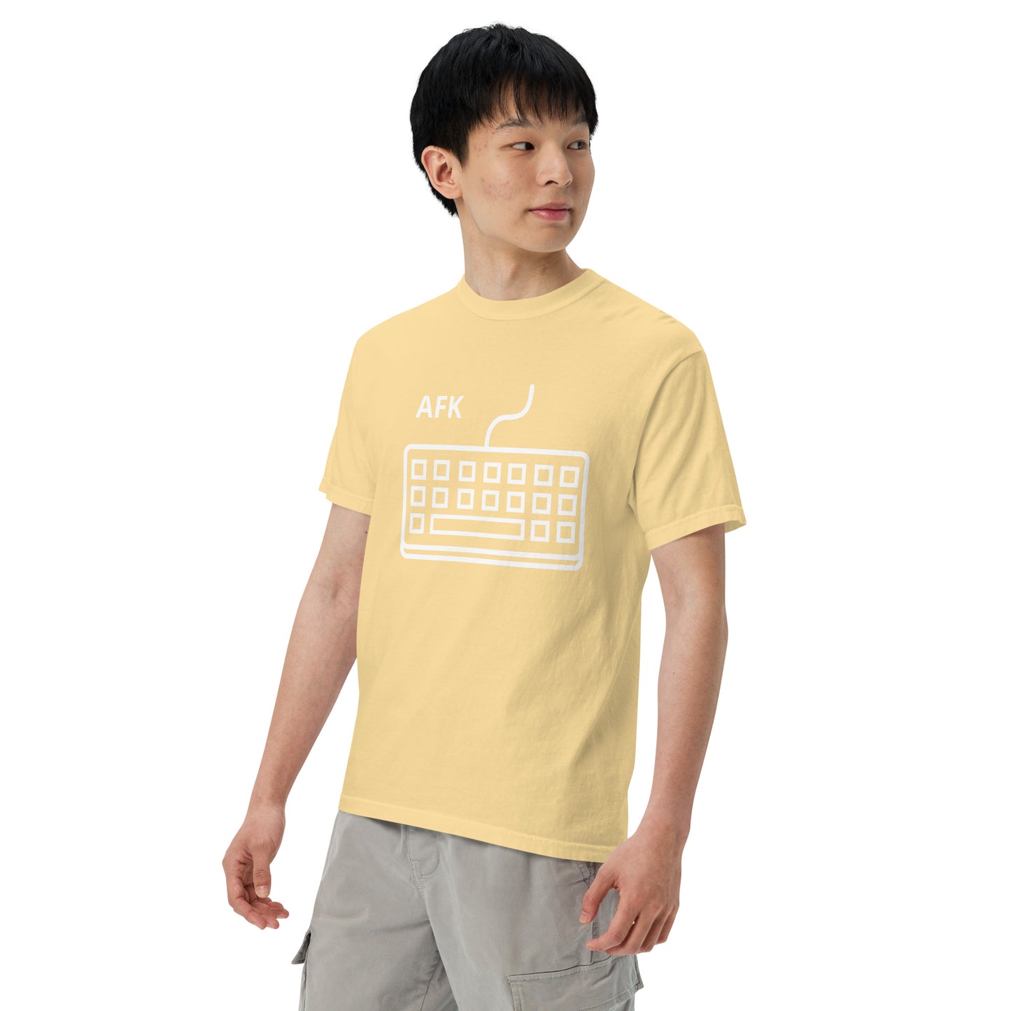 AFK with keyboard Unisex garment-dyed heavyweight t-shirt