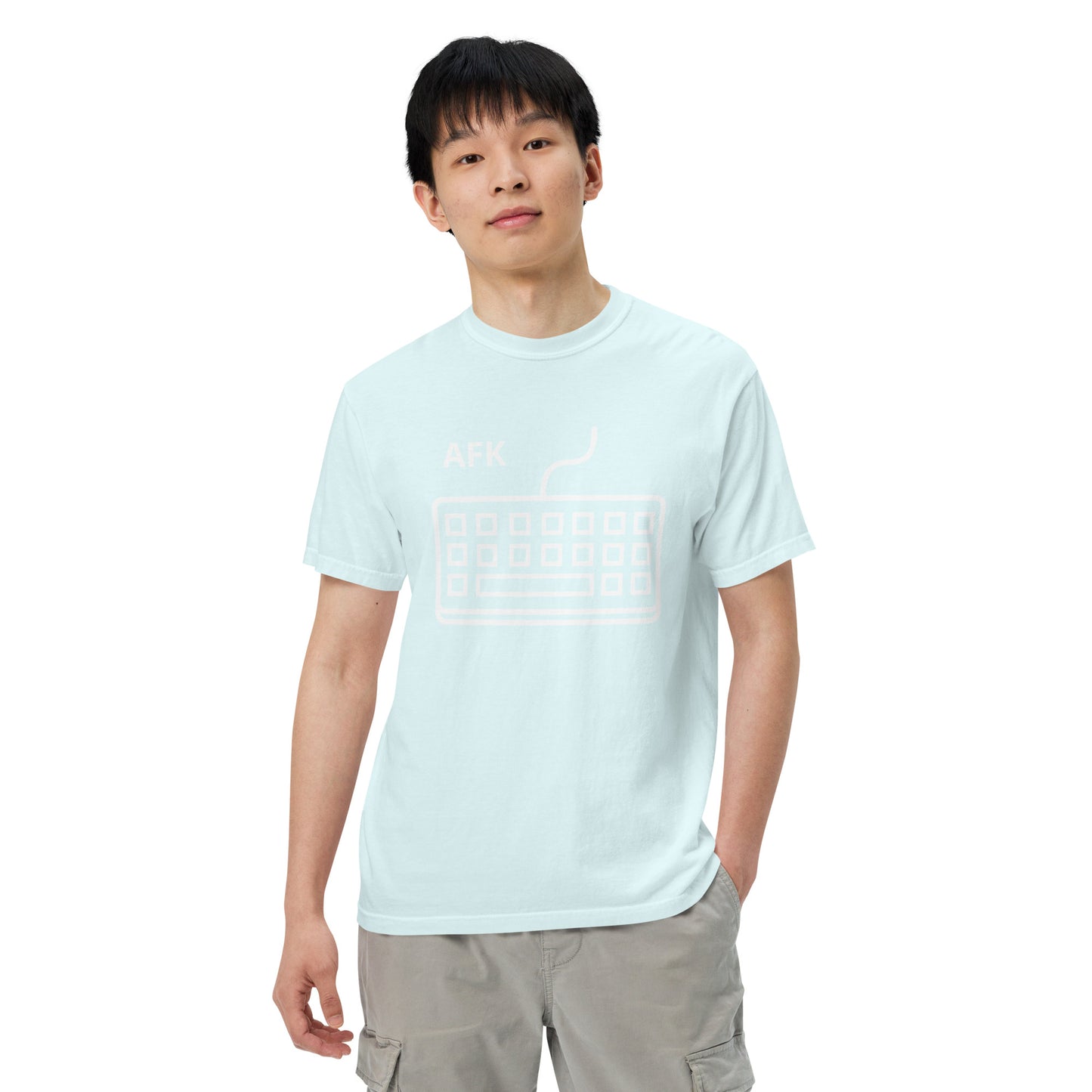 AFK with keyboard Unisex garment-dyed heavyweight t-shirt