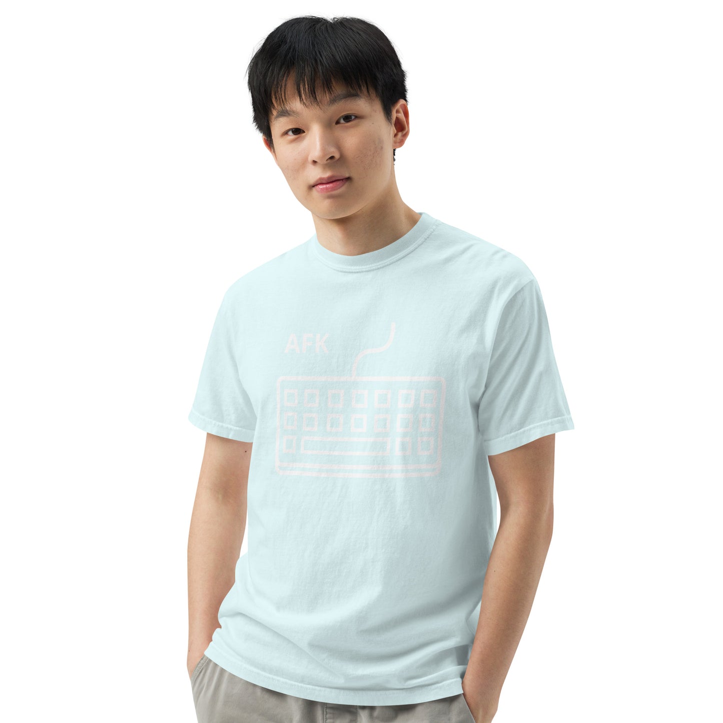 AFK with keyboard Unisex garment-dyed heavyweight t-shirt