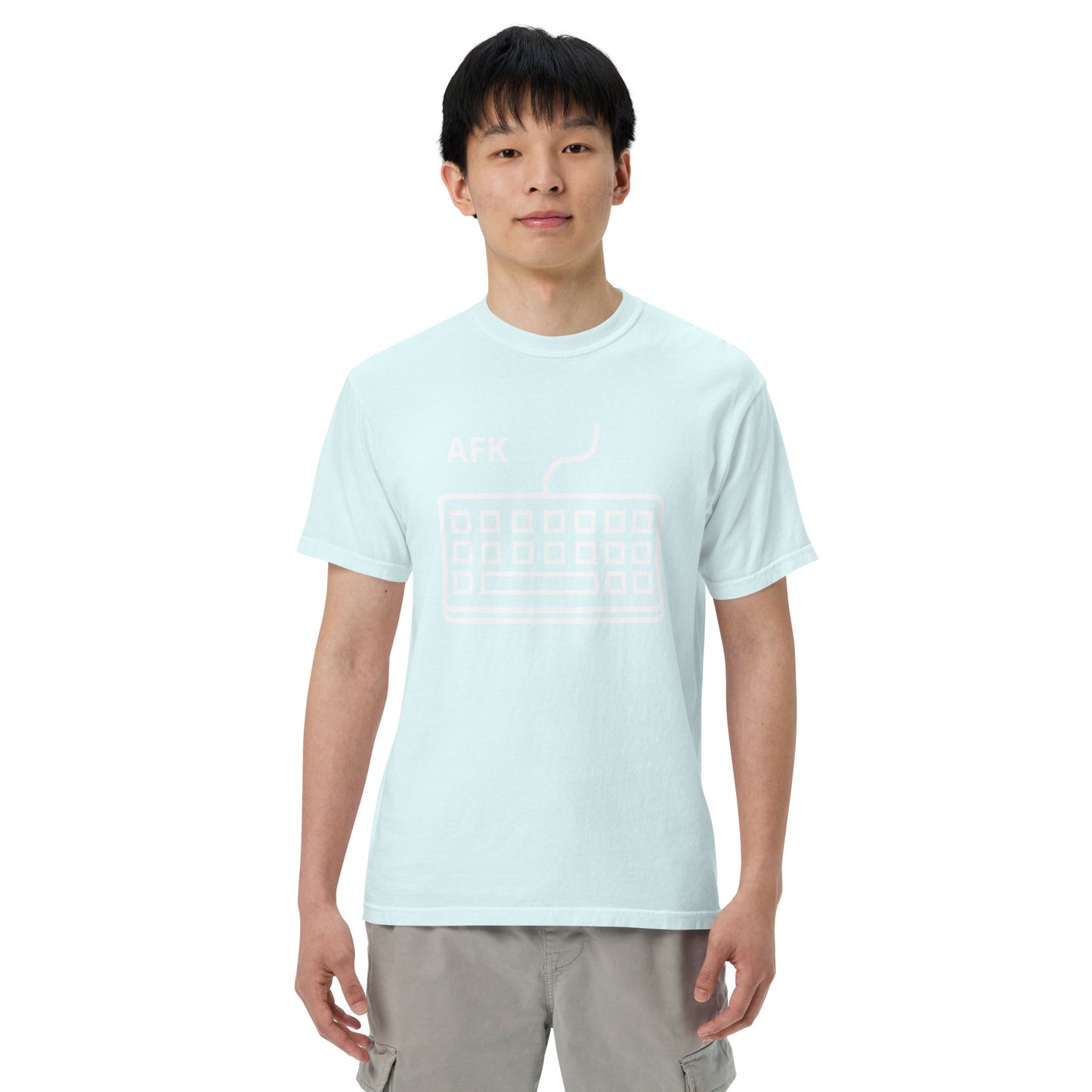 AFK with keyboard Unisex garment-dyed heavyweight t-shirt