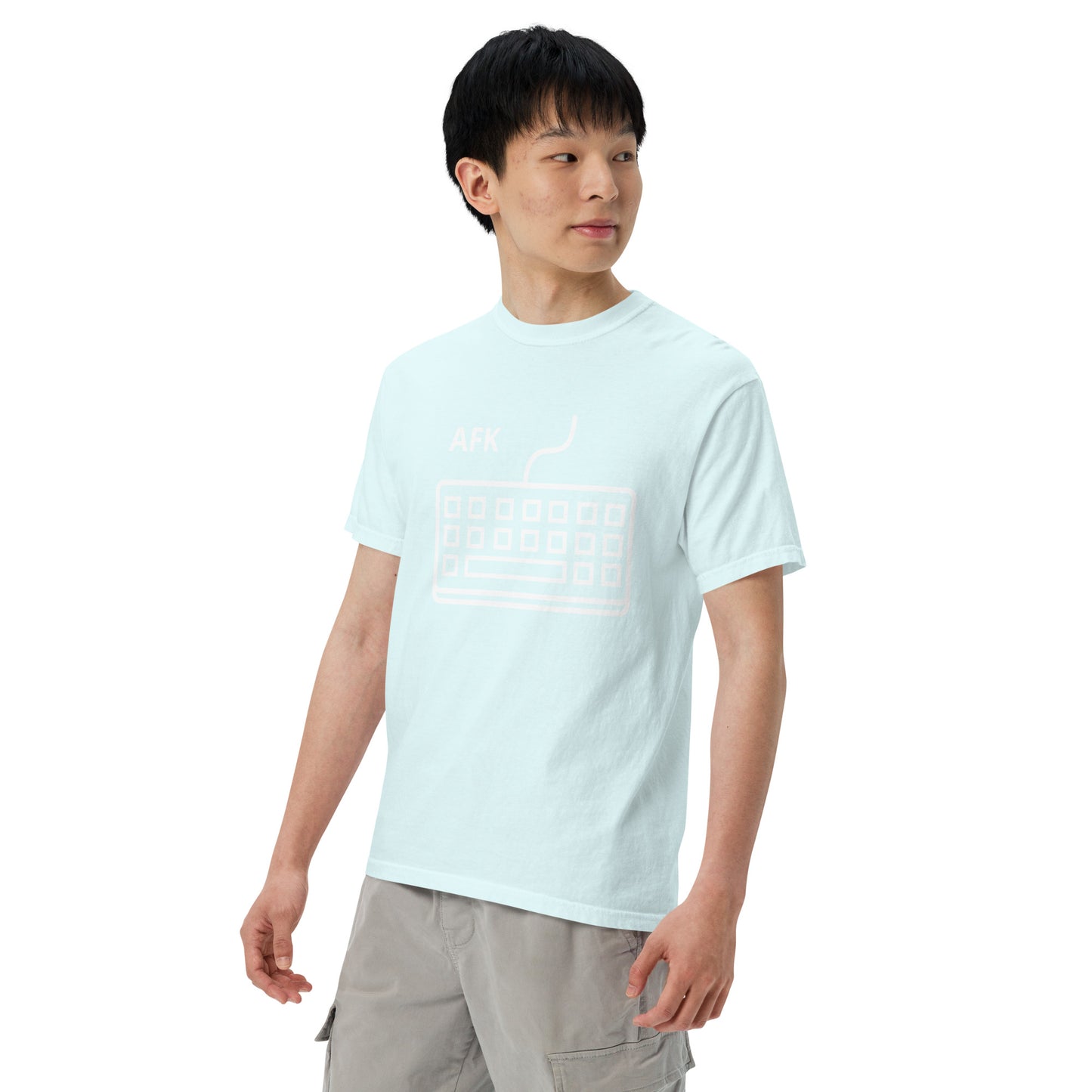 AFK with keyboard Unisex garment-dyed heavyweight t-shirt