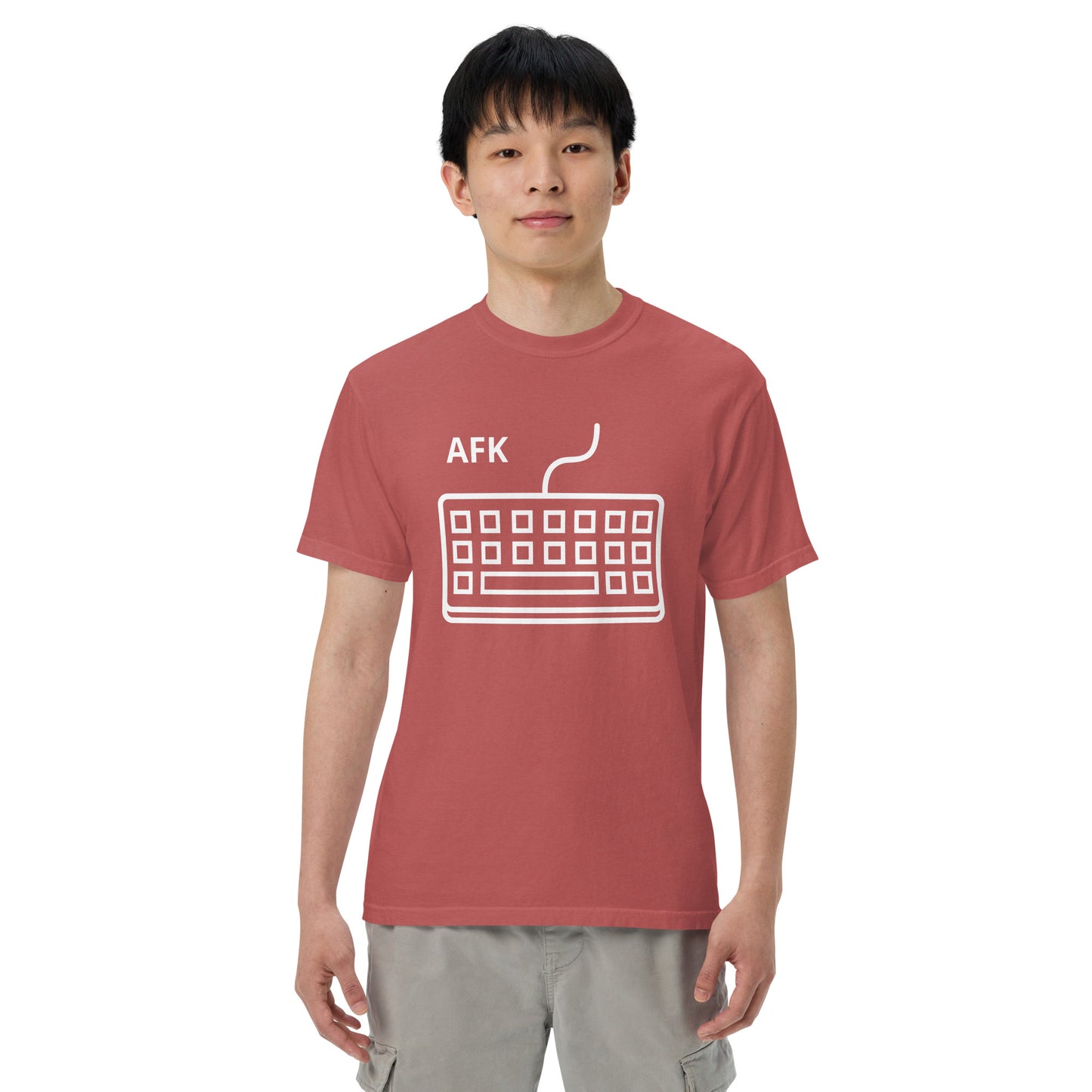 AFK with keyboard Unisex garment-dyed heavyweight t-shirt