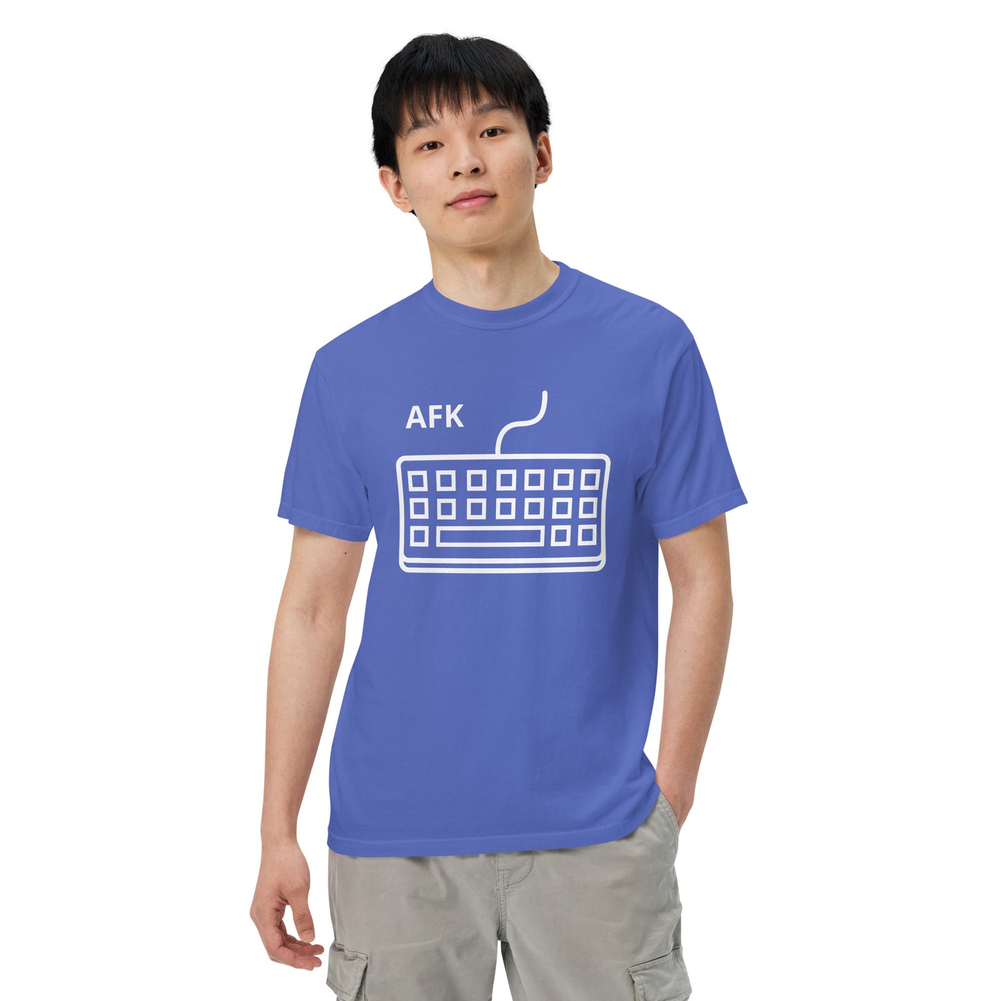 AFK with keyboard Unisex garment-dyed heavyweight t-shirt