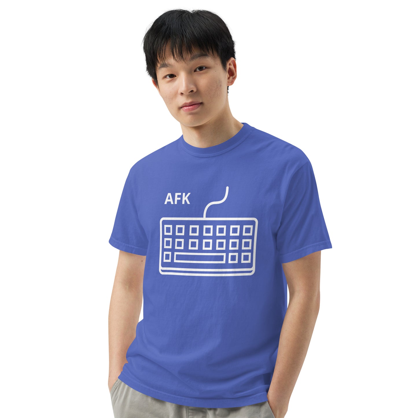 AFK with keyboard Unisex garment-dyed heavyweight t-shirt