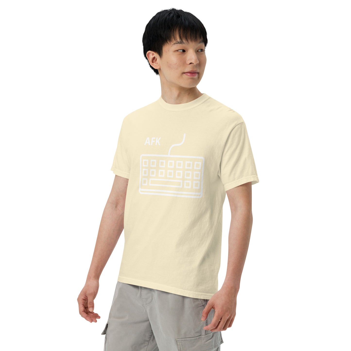 AFK with keyboard Unisex garment-dyed heavyweight t-shirt