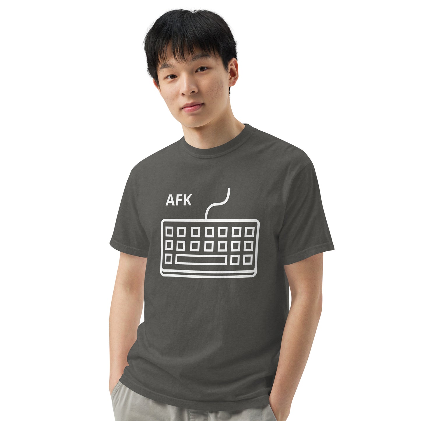 AFK with keyboard Unisex garment-dyed heavyweight t-shirt