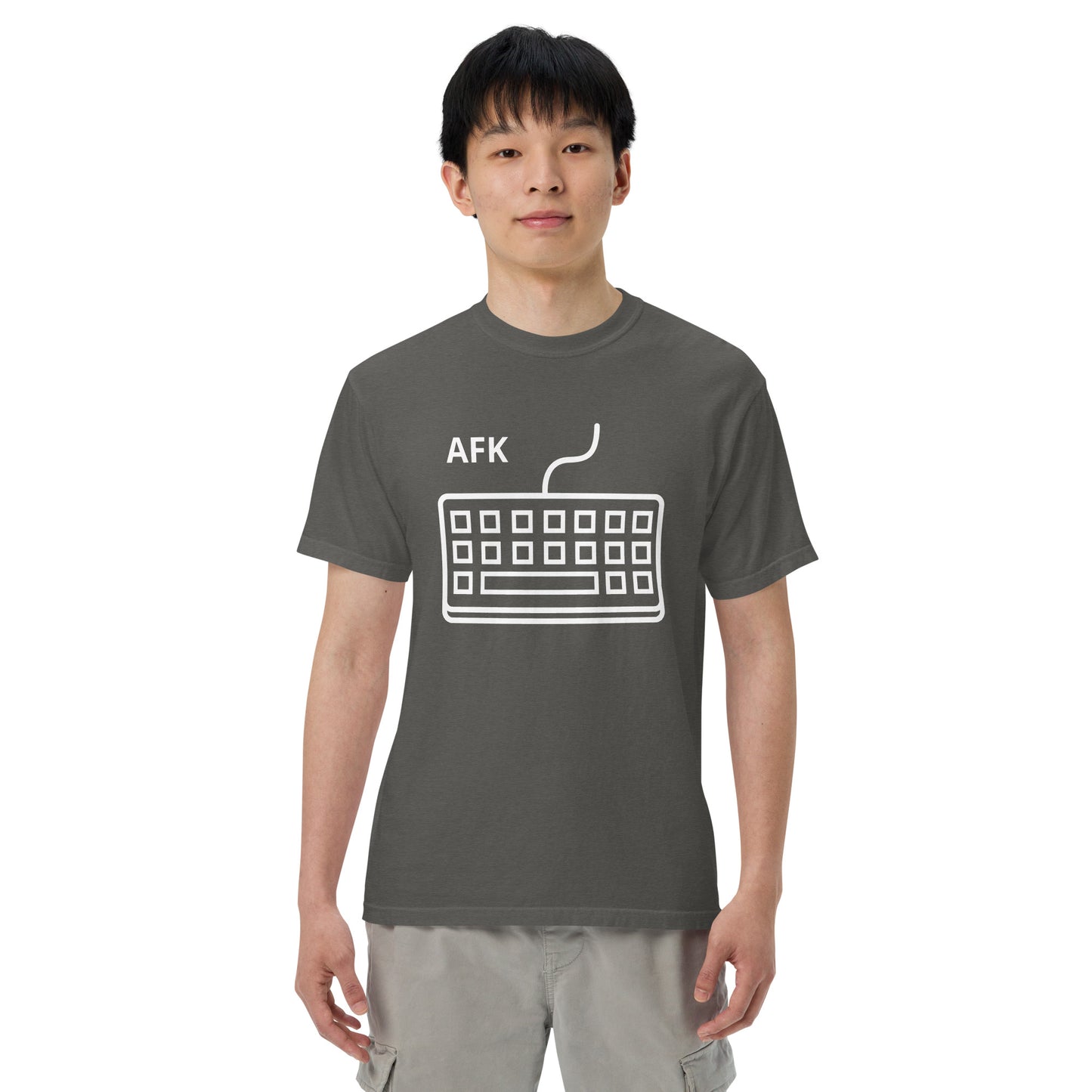 AFK with keyboard Unisex garment-dyed heavyweight t-shirt