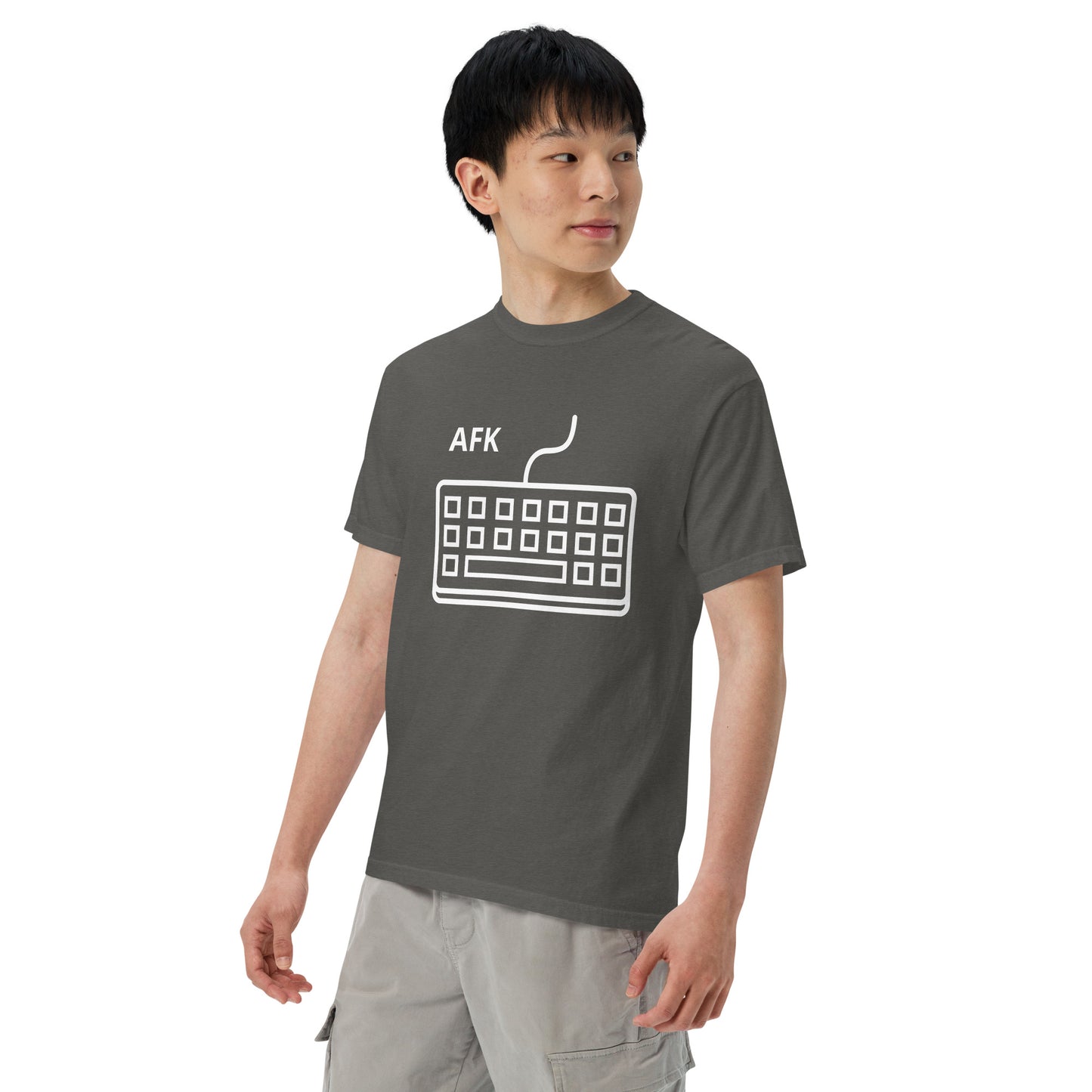AFK with keyboard Unisex garment-dyed heavyweight t-shirt