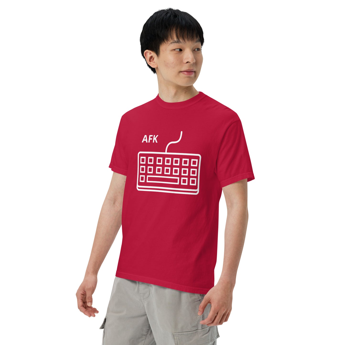 AFK with keyboard Unisex garment-dyed heavyweight t-shirt