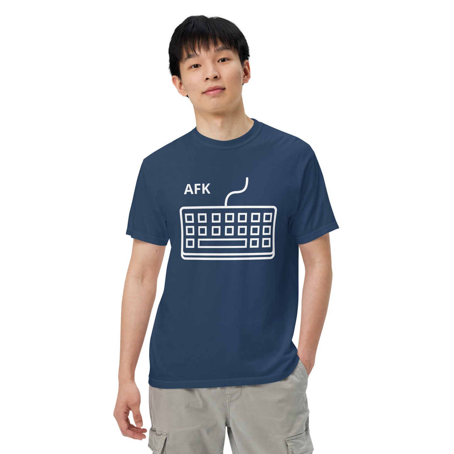 AFK with keyboard Unisex garment-dyed heavyweight t-shirt