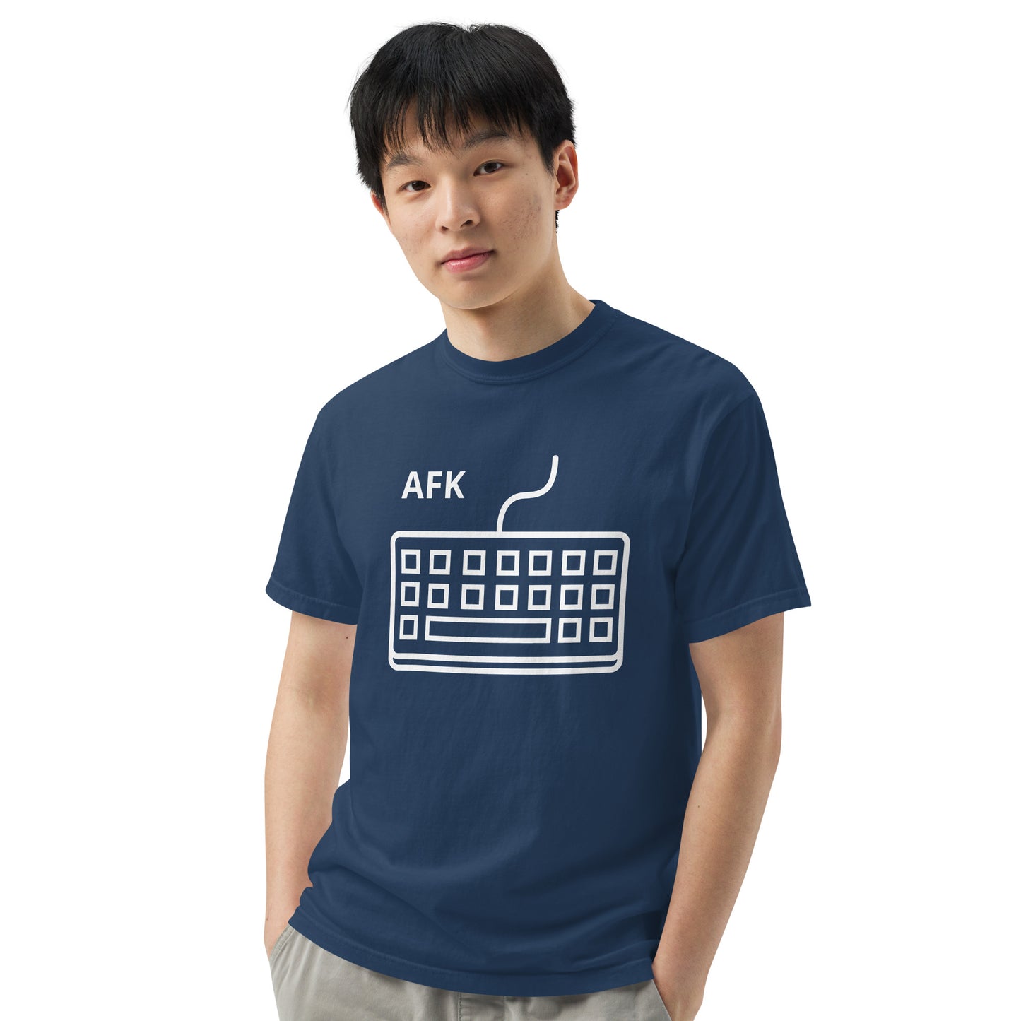 AFK with keyboard Unisex garment-dyed heavyweight t-shirt