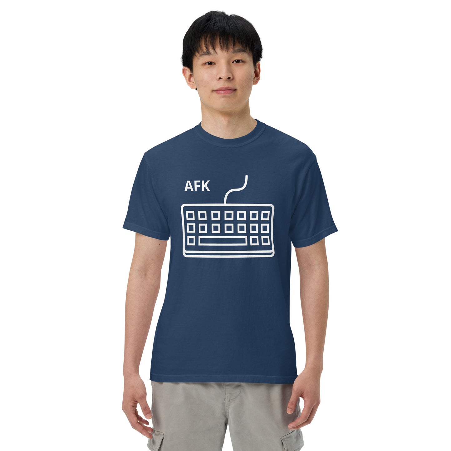 AFK with keyboard Unisex garment-dyed heavyweight t-shirt