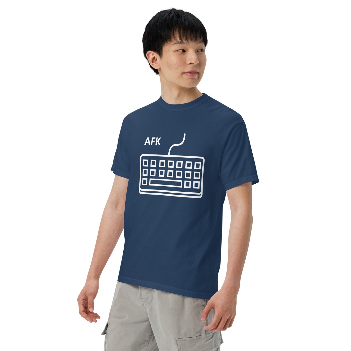 AFK with keyboard Unisex garment-dyed heavyweight t-shirt