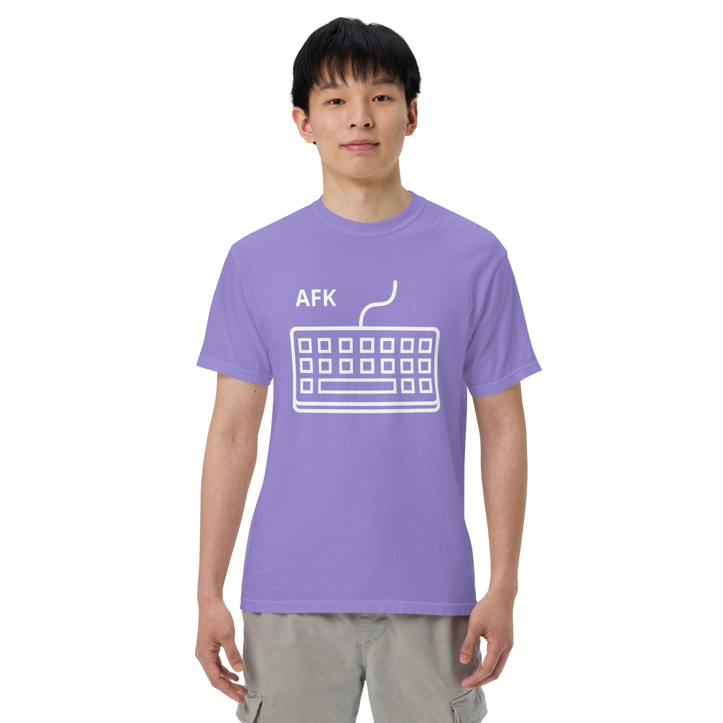 AFK with keyboard Unisex garment-dyed heavyweight t-shirt