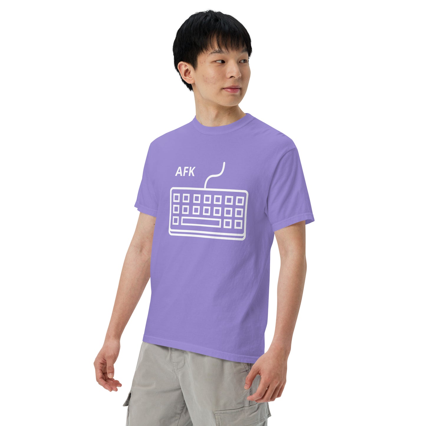 AFK with keyboard Unisex garment-dyed heavyweight t-shirt