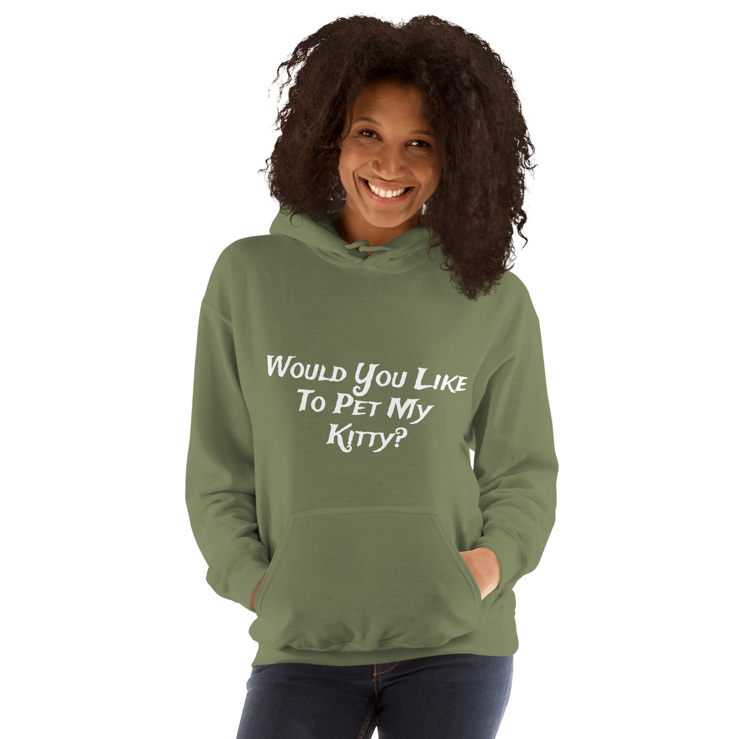 Would You Like To Pet My Kitty Unisex Hoodie