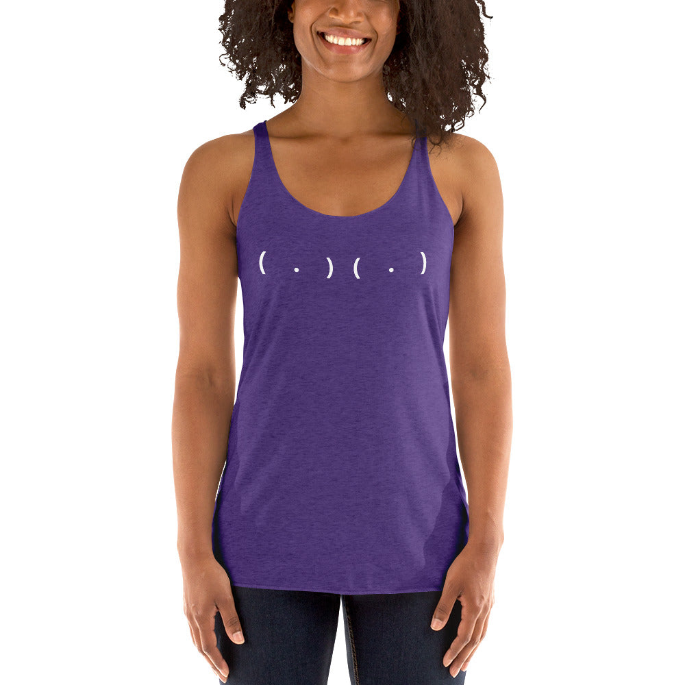 Parenthesis and Dots Women's Racerback Tank
