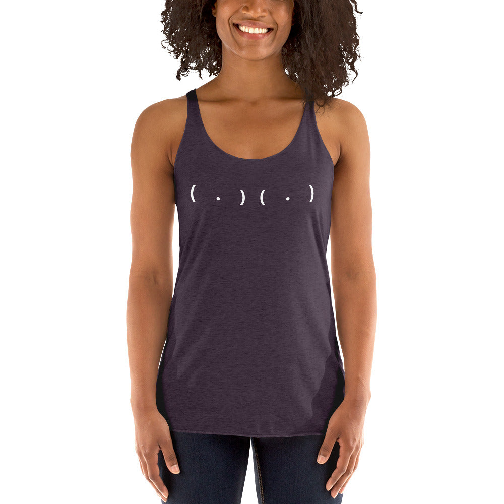 Parenthesis and Dots Women's Racerback Tank