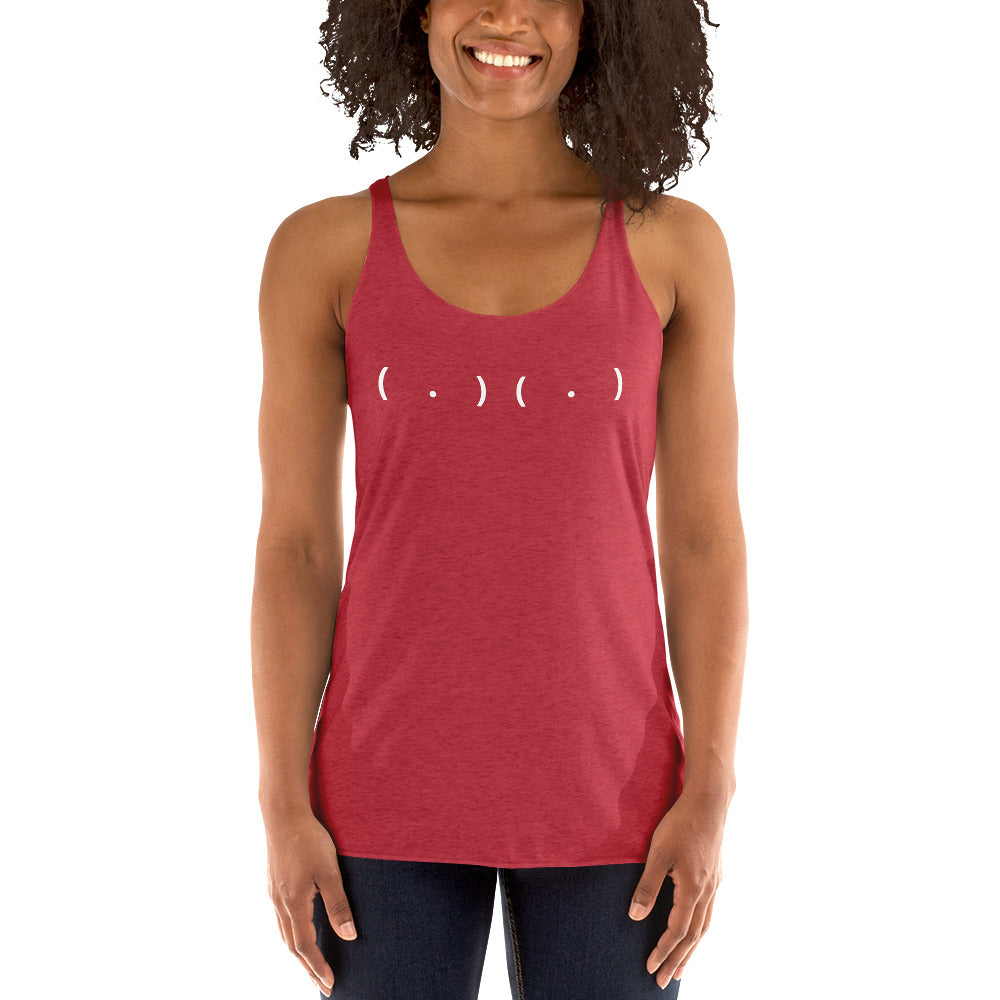 Parenthesis and Dots Women's Racerback Tank