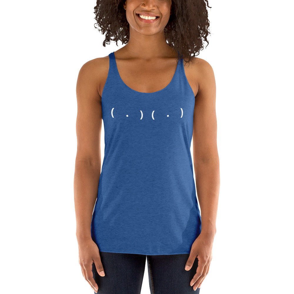 Parenthesis and Dots Women's Racerback Tank