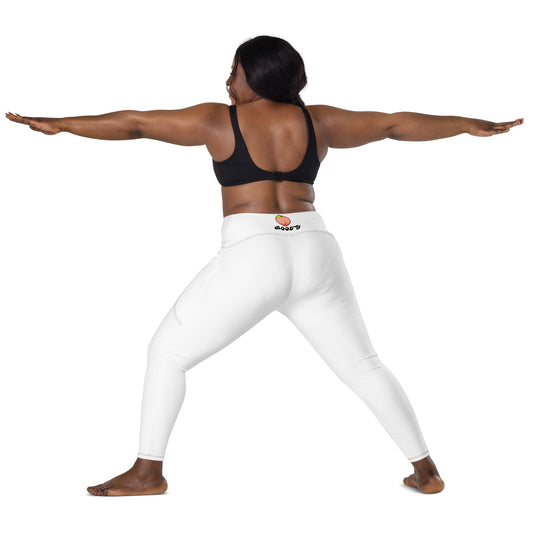Peach Booty Crossover leggings with pockets