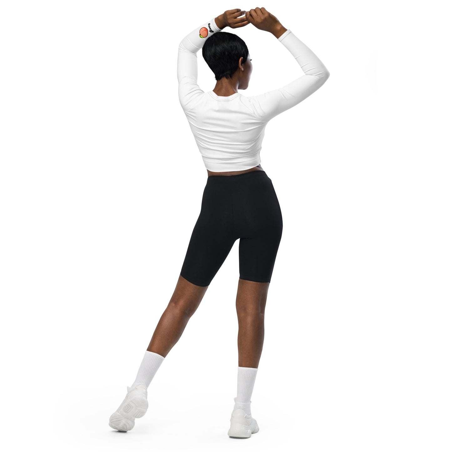 Peach BootyRecycled long-sleeve crop top