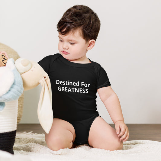Destined For GREATNESS Baby short sleeve one piece