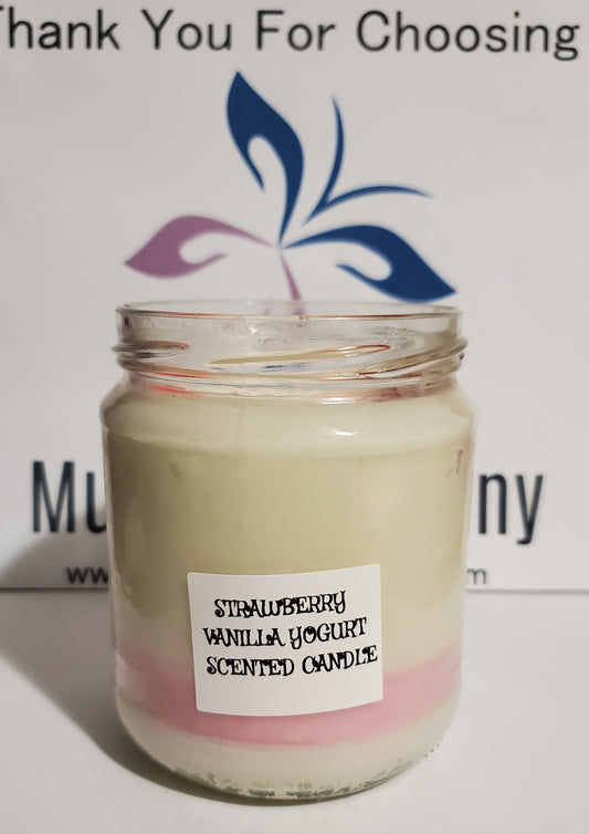 Strawberry Vanilla Yogurt scented candle