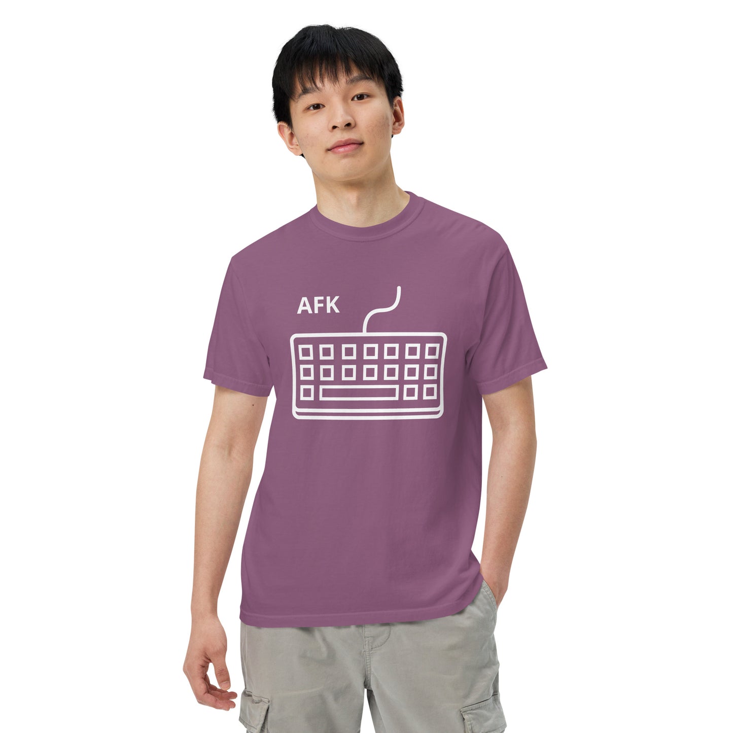 AFK with keyboard Unisex garment-dyed heavyweight t-shirt
