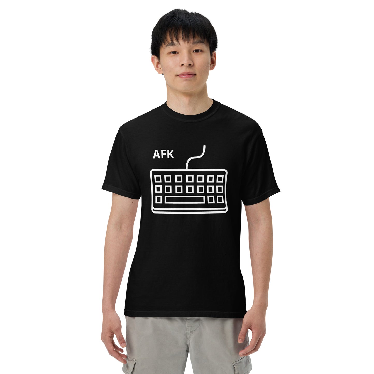 AFK with keyboard Unisex garment-dyed heavyweight t-shirt
