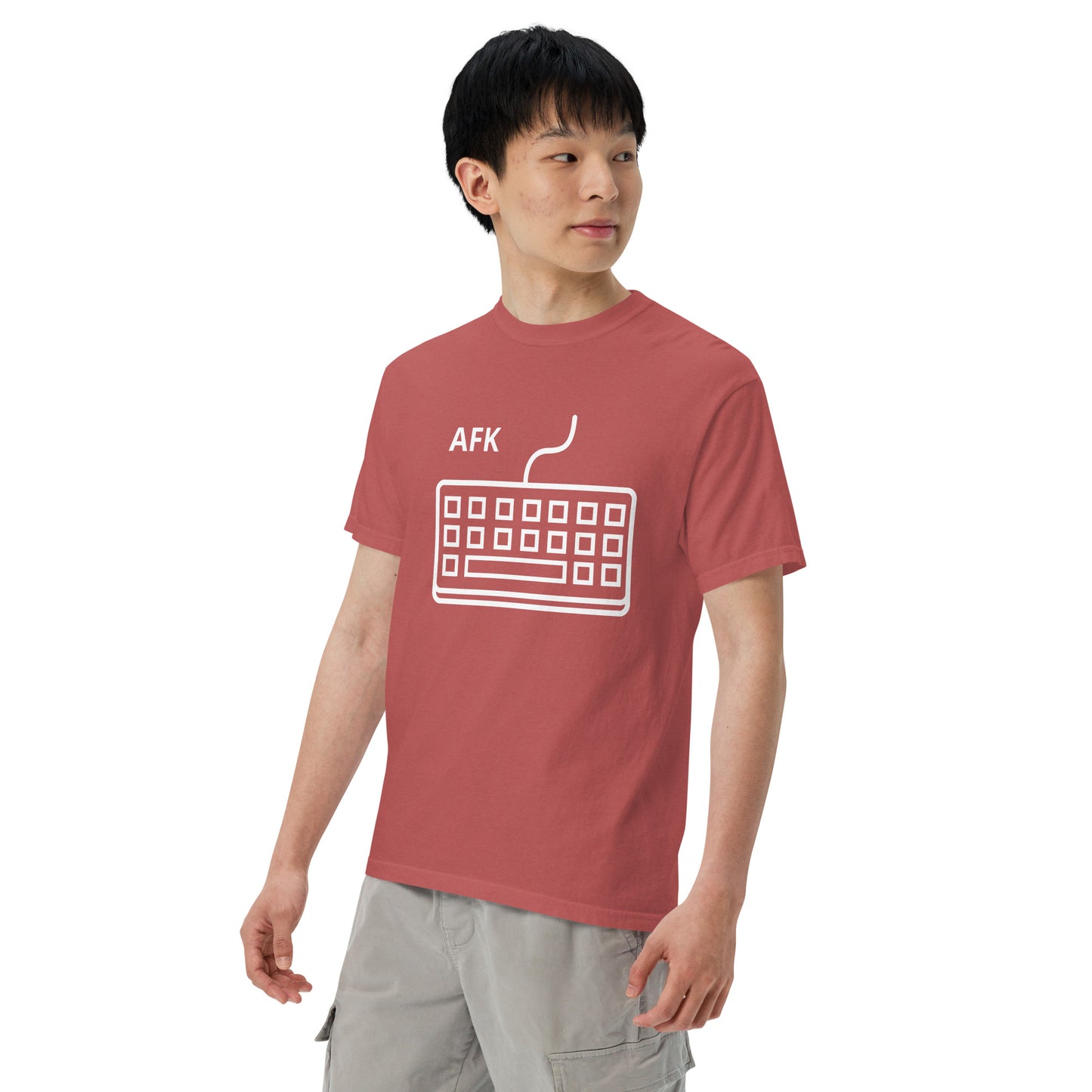 AFK with keyboard Unisex garment-dyed heavyweight t-shirt