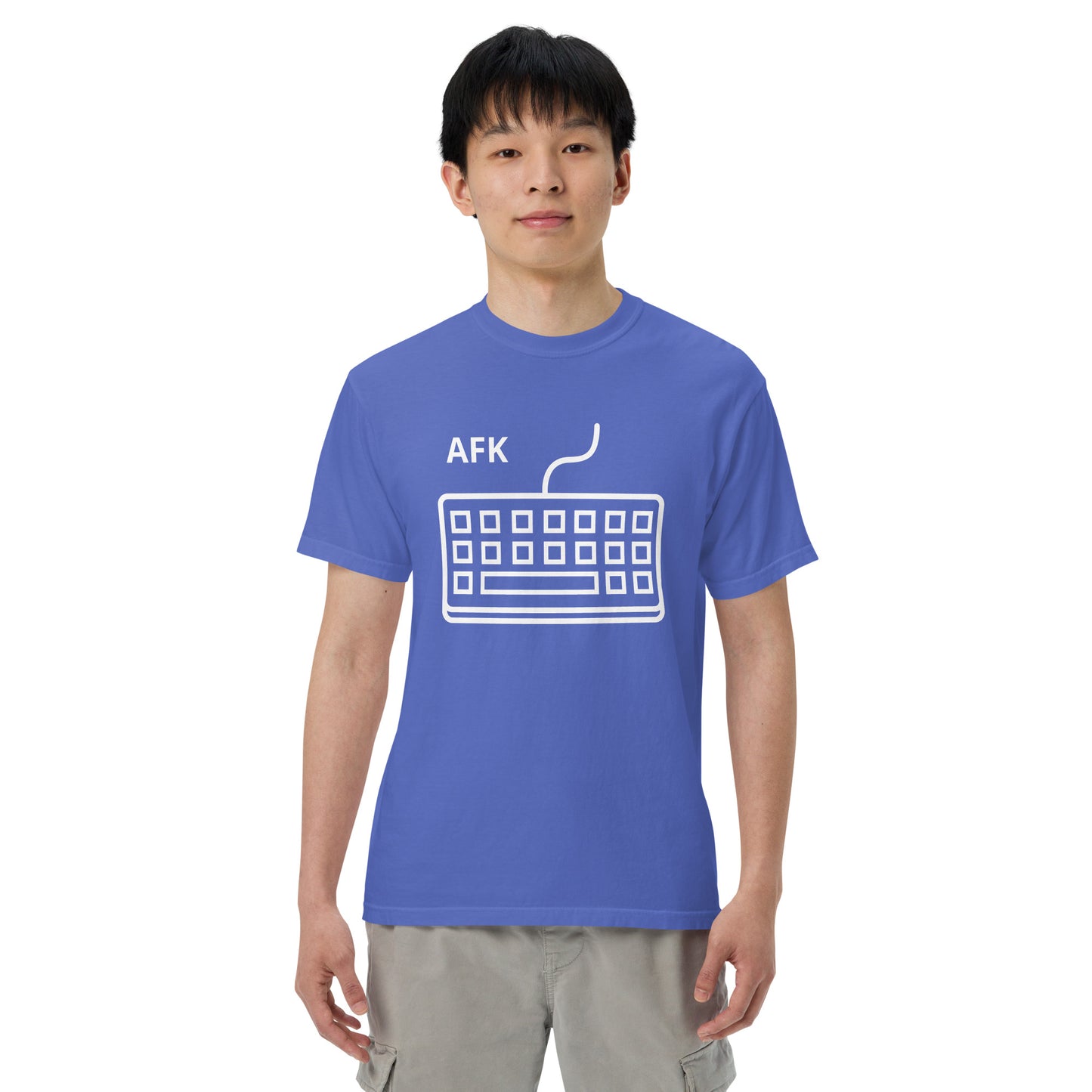 AFK with keyboard Unisex garment-dyed heavyweight t-shirt