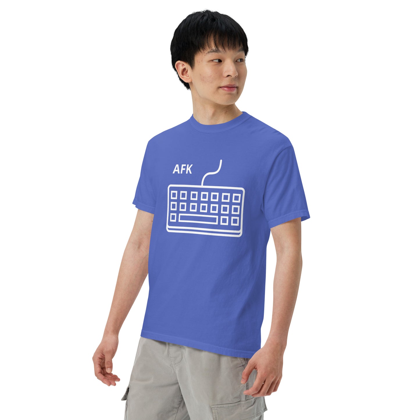 AFK with keyboard Unisex garment-dyed heavyweight t-shirt
