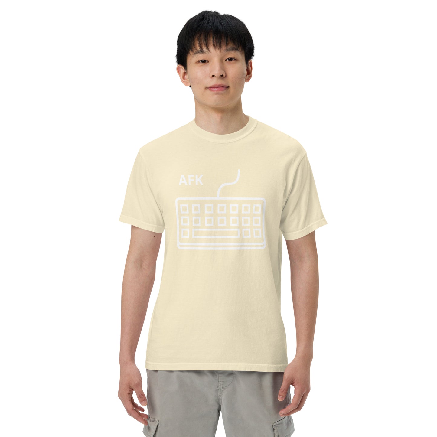 AFK with keyboard Unisex garment-dyed heavyweight t-shirt