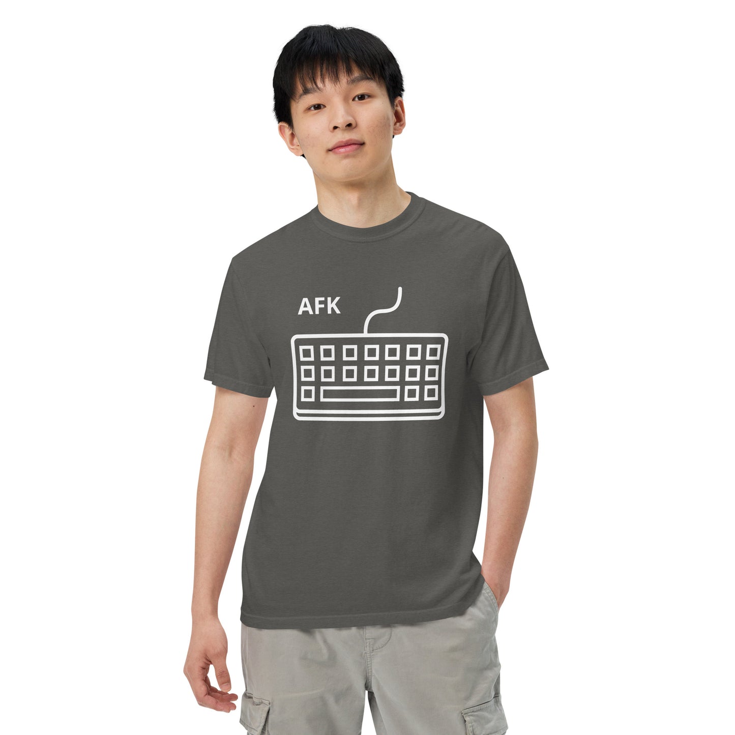 AFK with keyboard Unisex garment-dyed heavyweight t-shirt