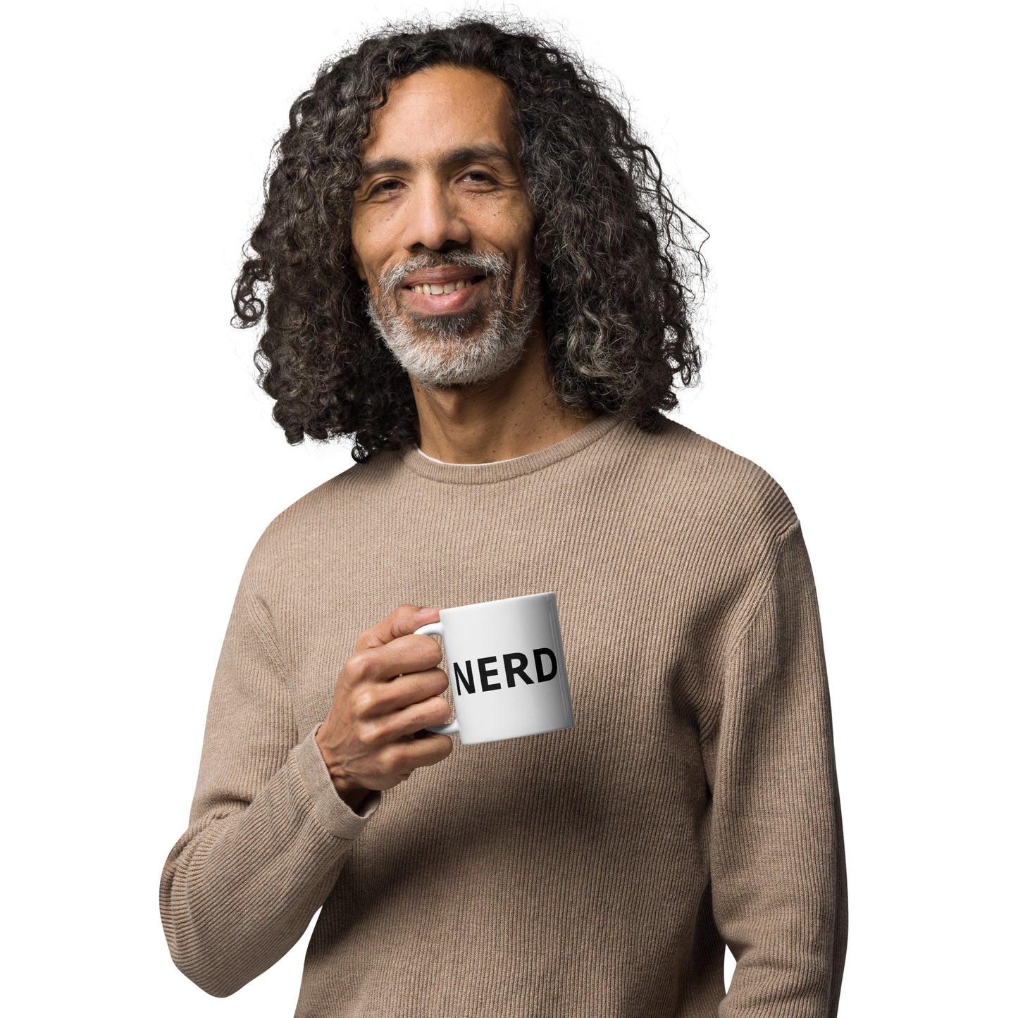 NERD White glossy mug