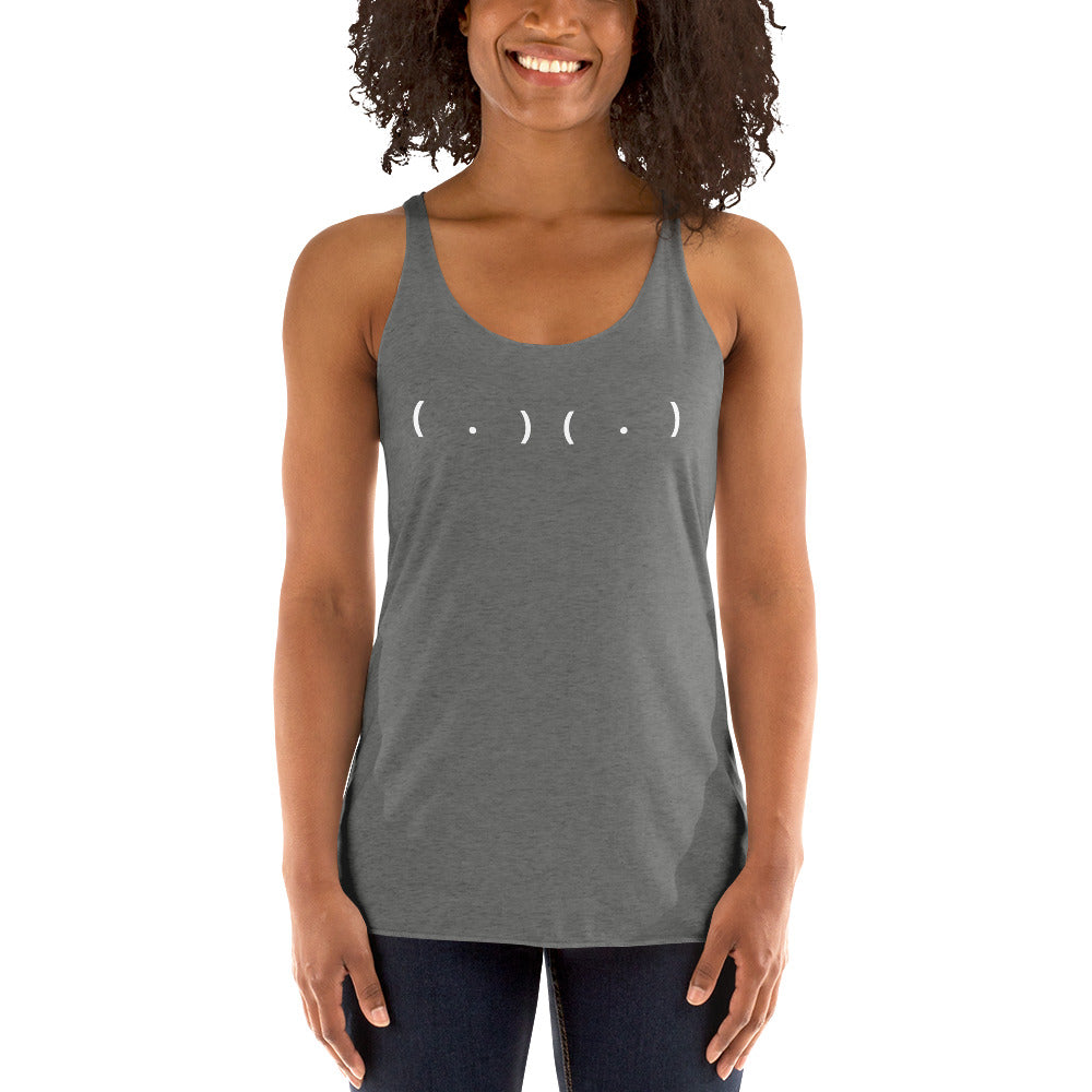 Parenthesis and Dots Women's Racerback Tank