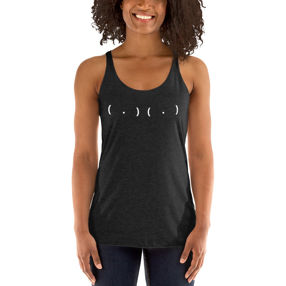 Parenthesis and Dots Women's Racerback Tank