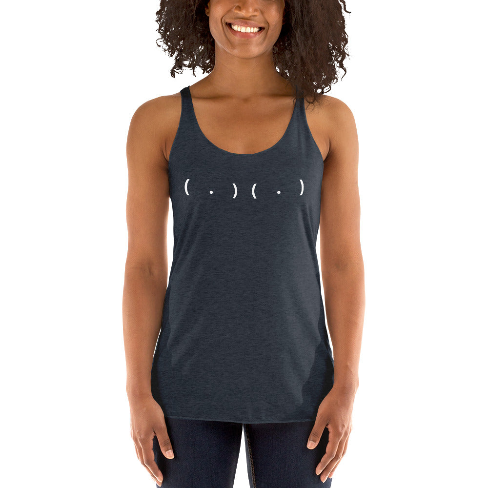 Parenthesis and Dots Women's Racerback Tank