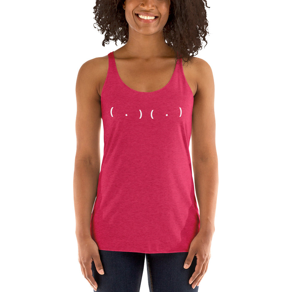 Parenthesis and Dots Women's Racerback Tank