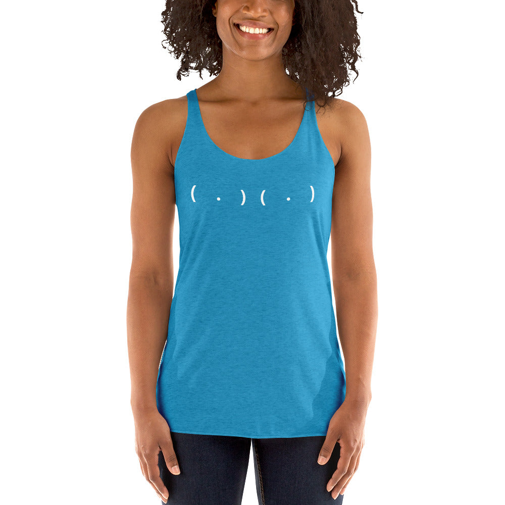 Parenthesis and Dots Women's Racerback Tank